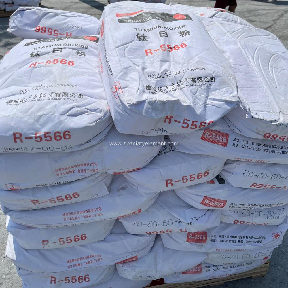 93% TiO2 R5566 Rutile Pigment White Titanium Dioxide