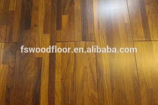 15mm thick burmese teak fineline solid wood flooring