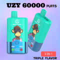 UZY Triple 60k Puff Disposable Vape Box Wholesale