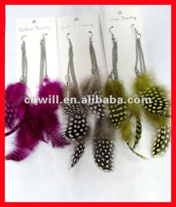 cheap pink feather earrings long chain feather earrings indian feather earrings