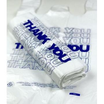 HDPE Food Grade Biodegradable T Shirt Plastic Bag Wholesale on Roll