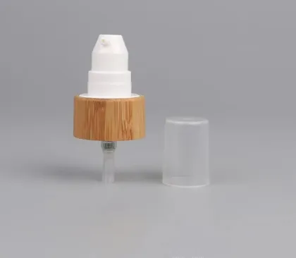 24mm 28mm Bamboo Plastic Cream lotion pump