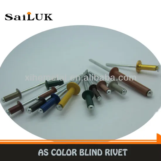 Colored blind rivet
