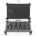 5pcs aluminium box step drill bits set