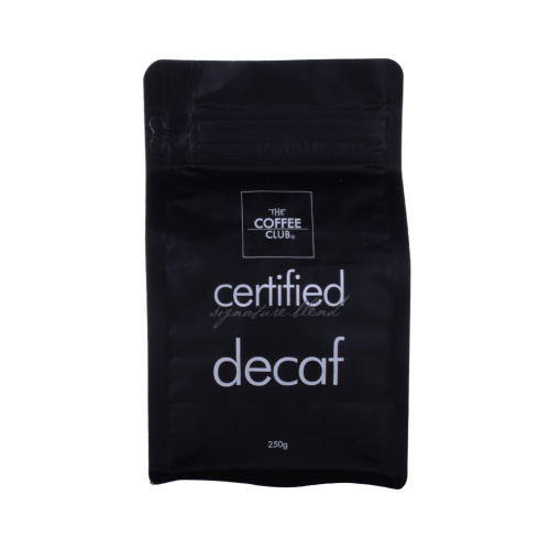 Bolsa de café plana personalizada con logotipo Ldpe con válvula