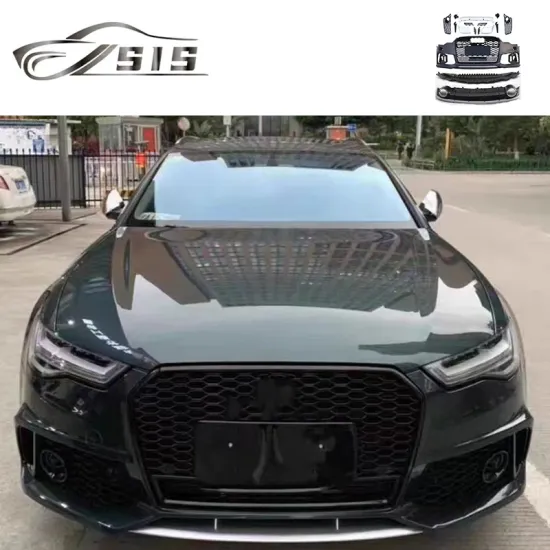 RS6 Plastic Material Bodykit - Front Rear Bumper Grilles, Diffuser, Headlights, Tail Lights