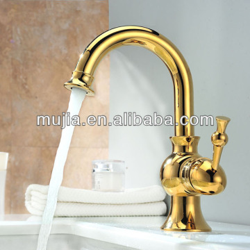 GS07 The Newest Gold faucet single handle latest basin faucet