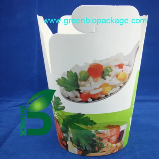 Disposable paper noodle box lunch box