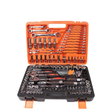 Professional 150 Piece Auto Repair Toolbox with Combination Socket Wrench Tools