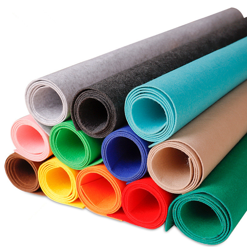 100% polyester felt fabric colourful polyester felt