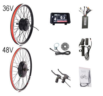 LCD8 Electric Bicycle Conversion Kit: 36V/48V, 250W-1500W Motors for 20inch & 29inch E-Bikes