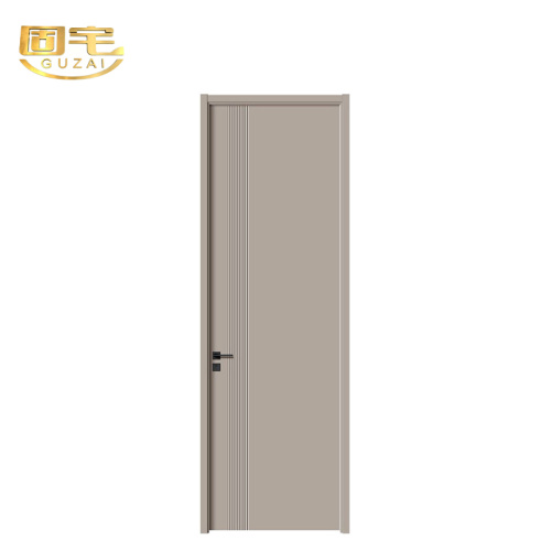 Pintu Kayu Interior Bergalur Strip Tunggal