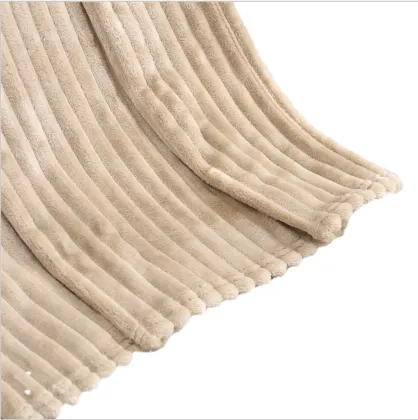 Coral Velvet Solid Color Draw Blanket - Air Conditioning Yoga Gift Throw