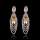 Gold Sparkly Crystal Women Fashion Earrings