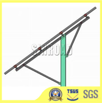 Ground screw pole anchor