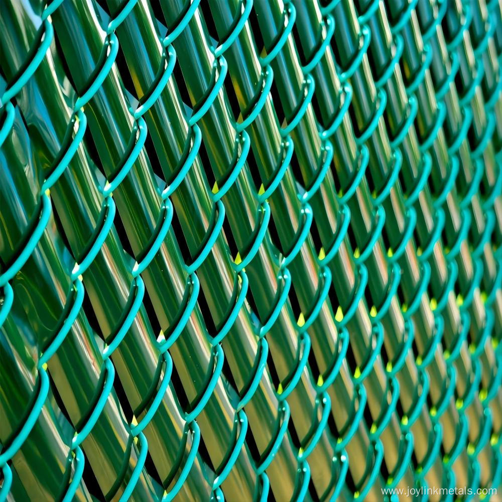 Green Vinyl Chain Link Fence Fabirc