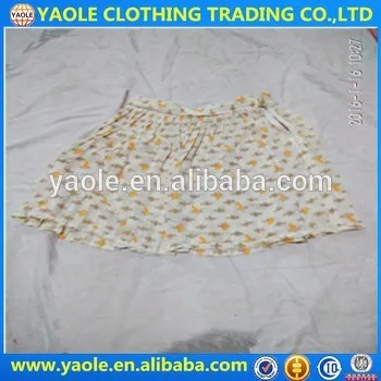 summer islamic used clothing women cotton skirts for sale