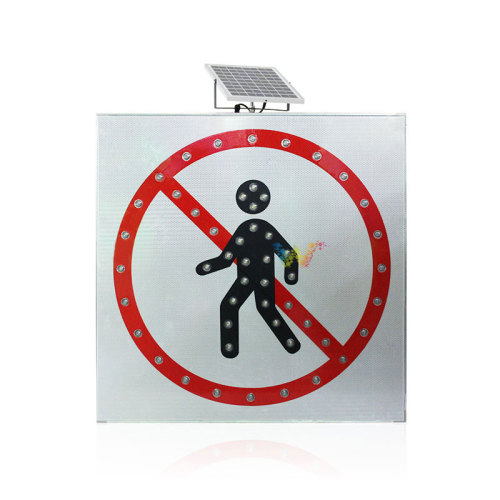 LED Aluminium dc12v solar traffic sign