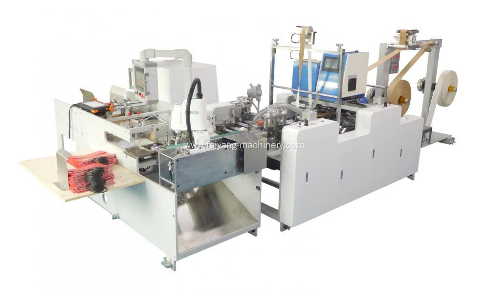 Automatically Paper Twisted Handle Pasting Machine