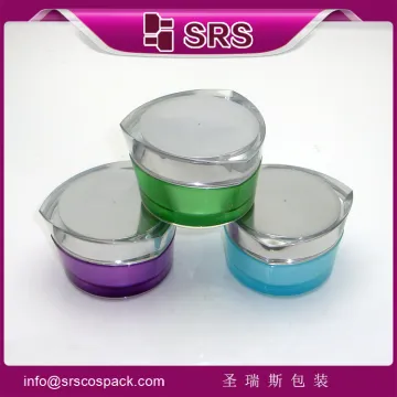 Colorful 10g,15g,30g,50g acrylic cosmetic face cream container