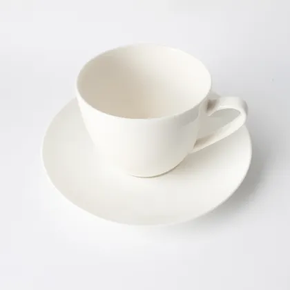 British pure white bonechina coffee cup set
