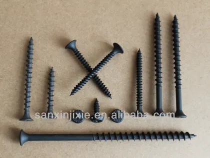 countersunk philips bugel head black phosphate drywall screws
