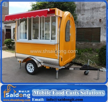 Factory best price mobile food cart mobile crepe vending cart for sale