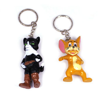 Police and mouse keychains, customized designs are accepted