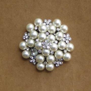 bridal wedding pearl rhinestone brooches