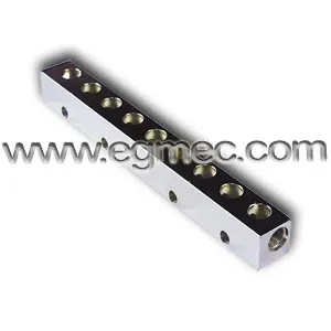 70 Degree Carbon Steel Chrome Plated Junction Bar Manifold 