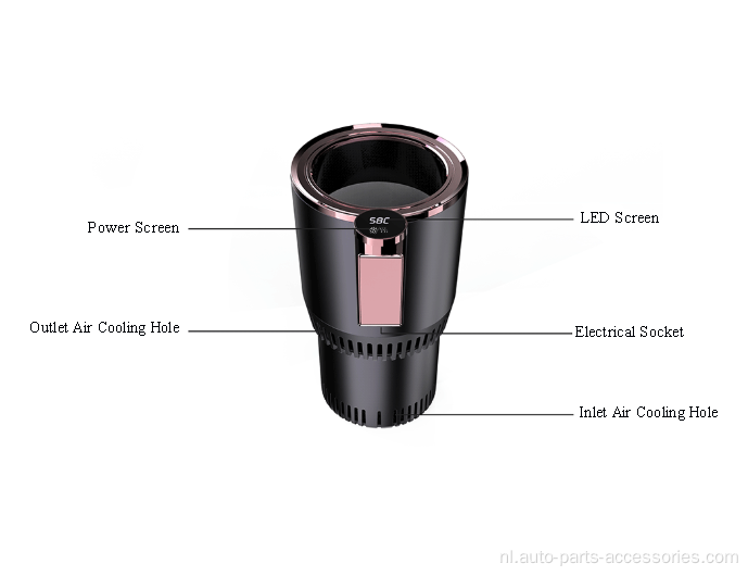 Elektrische autokoeler Warmer Holder Car Cup