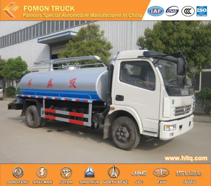 DONGFENG 3800mm euro4 suction dung truck