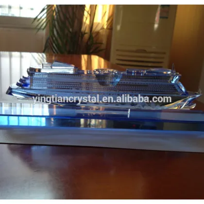 Etched crystal cruise model