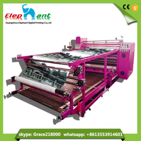sublimation roll heat press machine for textile handkerchief printing
