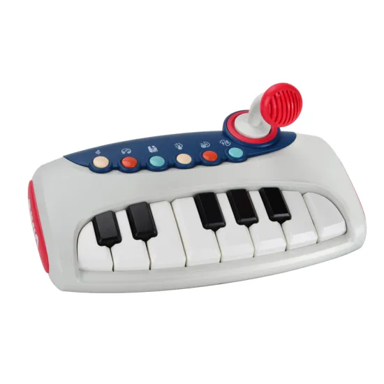 Shantou Factory Battery Operated Toy Keyboard Piano with Speaker and Microphone