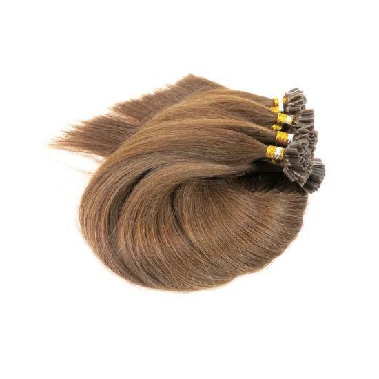 Larger Stock Pre Bonded Nail U Tip 100% Cuticle Aligned Human Hair Remy Keratin Hair Extensions