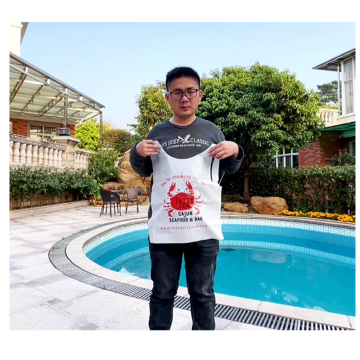 Custom Printed Crab Restaurant Aprons and Disposable Bibs