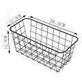 Kitchen Organizer Iron Hanging Under Cupboard Iron Storage Shelf Mesh Basket Desk Cable Management Tray Organizer Shelf Hot Sale