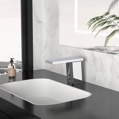 Touchless Induction Bathroom Faucet with Automatic Shut Off