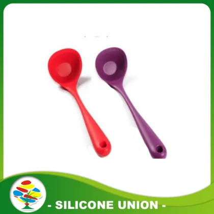 BPA free silicone rubber soup spoon/silicone spoon