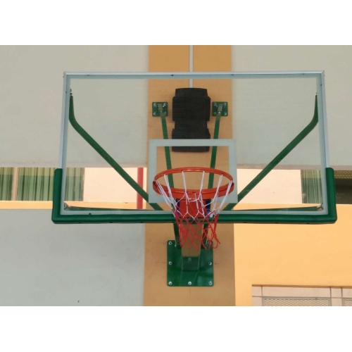 Fixed wall mounted basketball hoop stand