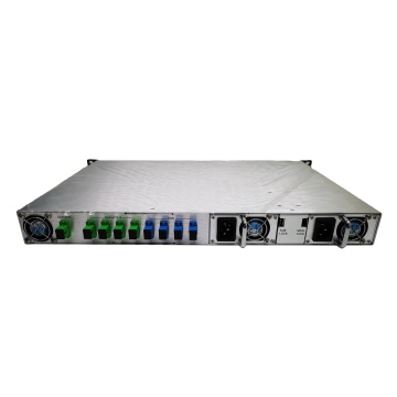 1550nm 4x19dBm Gain CATV EDFA Optical Amplifier with WDM, AGC, Dual Power Supply, and Network Management