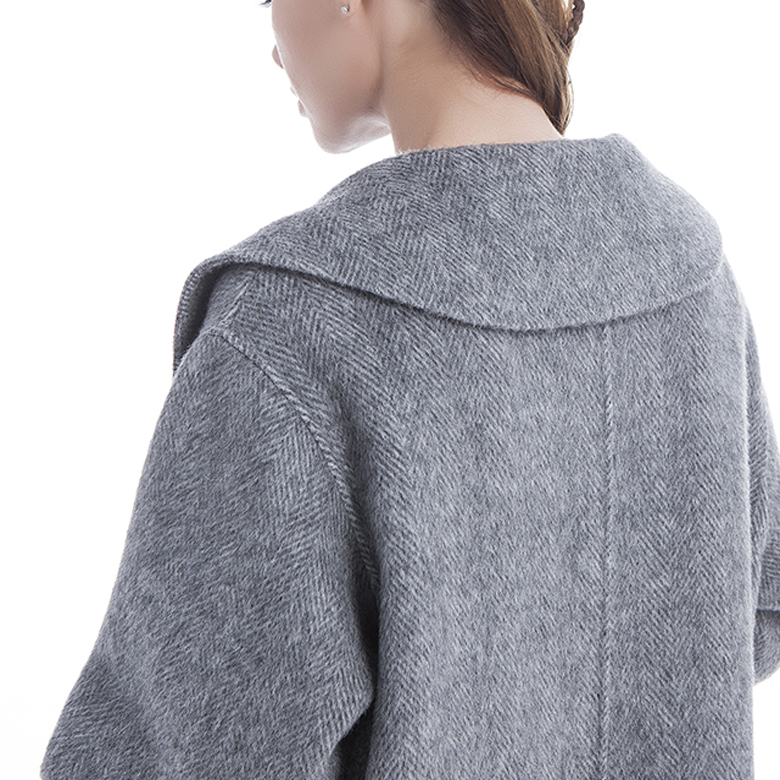 New Model Grey Cashmere Coat