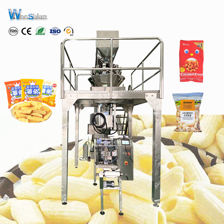 10g 50g French Fries Snack Food Packaging Machine