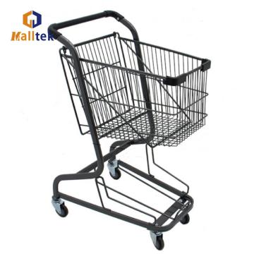 Supermercado de almacenamiento Castera de compras de metal carro