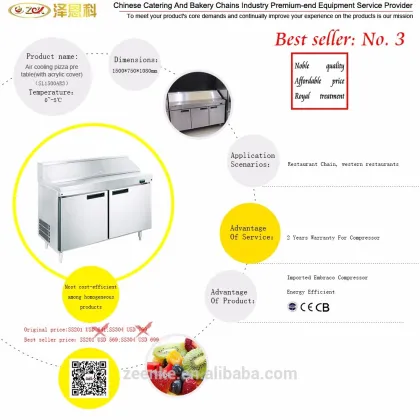 Salad Bar Refrigerator/ Commercial Refrigerated Salad Bar Factory Price