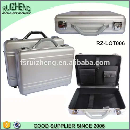Molded aluminum hard case briefcase