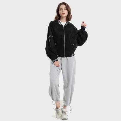 American High Street Embroidery Baseball Uniform Jacket
