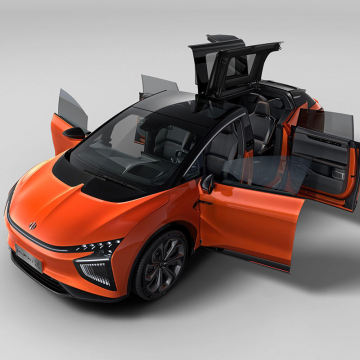 2023 Hiphi X Electric 6 Seat SUV: Long Battery Life, In-Stock Pure Electric Midsize Luxury Car