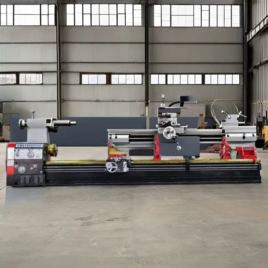New Heavy Duty CW6180F CW61100F Manual Lathe Machine with Big Bore Horizontal Core